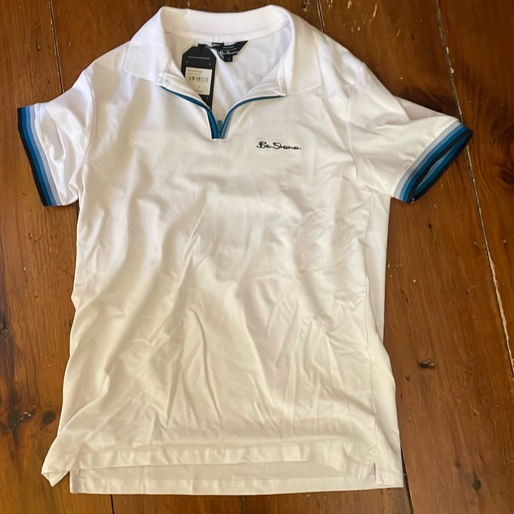 Ben Sherman zip polo shirt